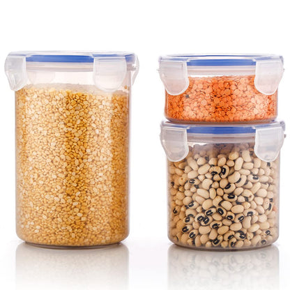 Airtight Food Storage Containers Set of 3 for Kitchen