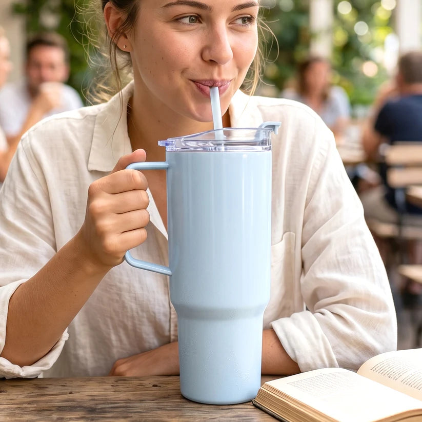 Travel Sipline Tumbler With Handle & Straw 1800ML