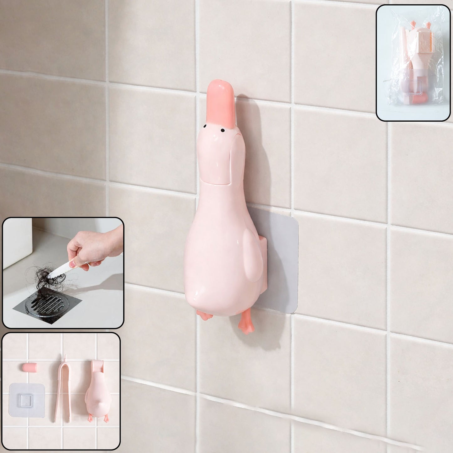 Bathroom Hair Collector with Holder